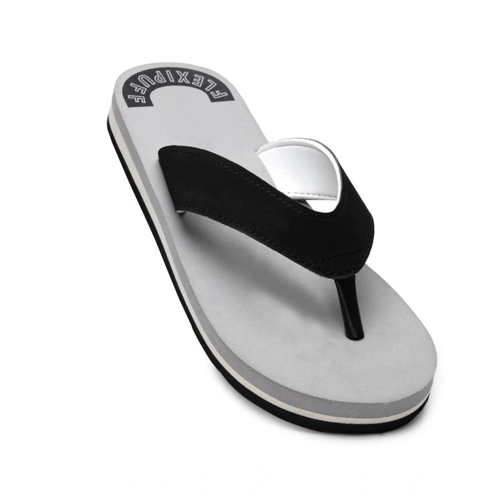 Unisex Rubber Men's Slippers for Ultimate Comfort (Grey)