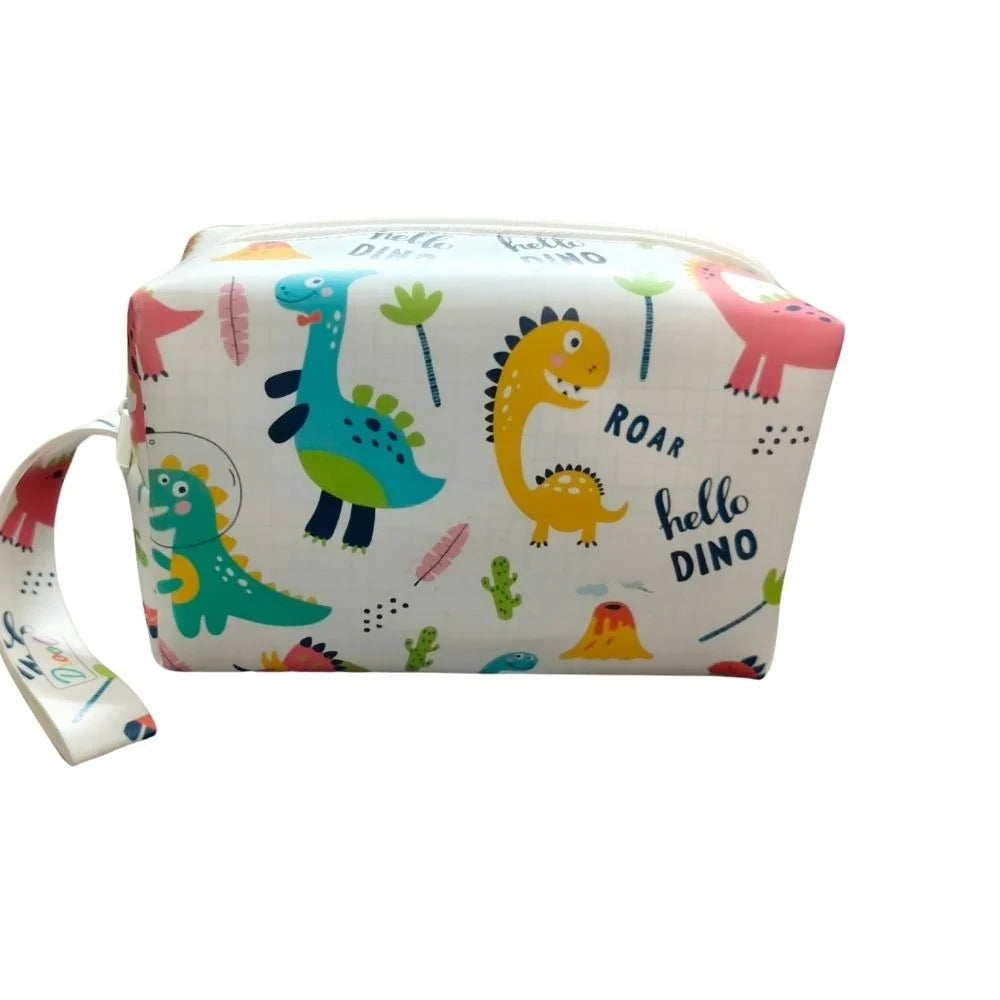 Pouch - Dinosaur Theme | Canvas | Stationery | 3+ Years