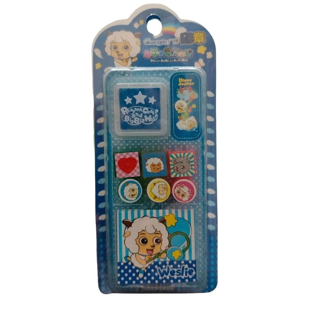 Pack Of_2 Cartoon Stamp | Plastic | Stationery | 3+ Years