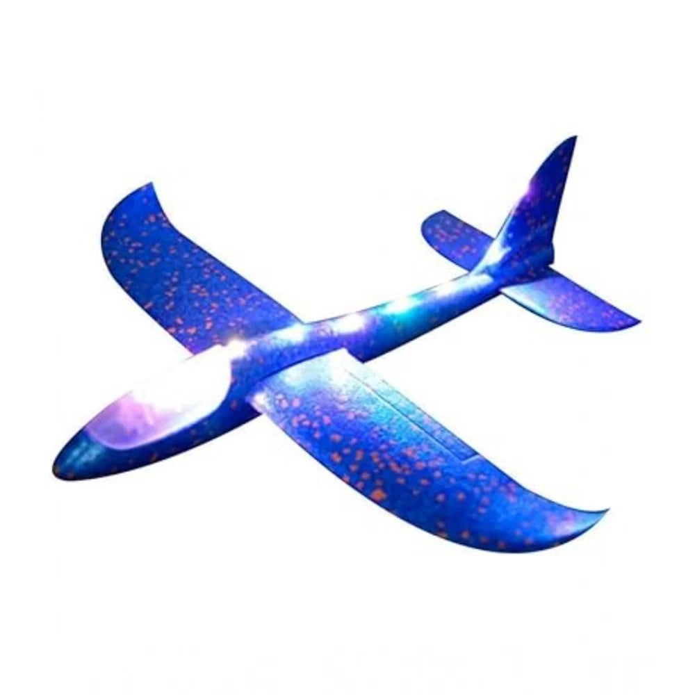 Plastic 3D Throw Foam Plane Aeroplane Gliders, Flying AircraftAPack Of 1 (Multicolor )