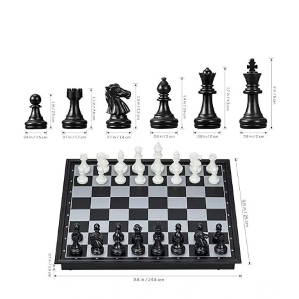 Plastic Chess Board Game For Kids And Adults (Multicolor )