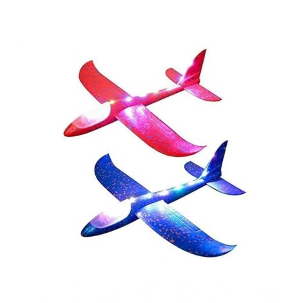 Plastic 3D Throw Foam Plane Aeroplane Gliders, Flying AircraftAPack Of 1 (Multicolor )