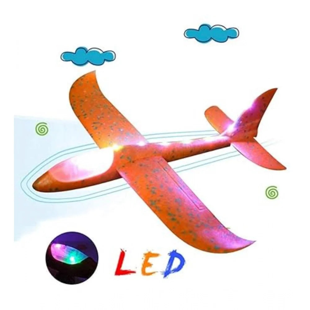 Plastic 3D Throw Foam Plane Aeroplane Gliders, Flying AircraftAPack Of 1 (Multicolor )