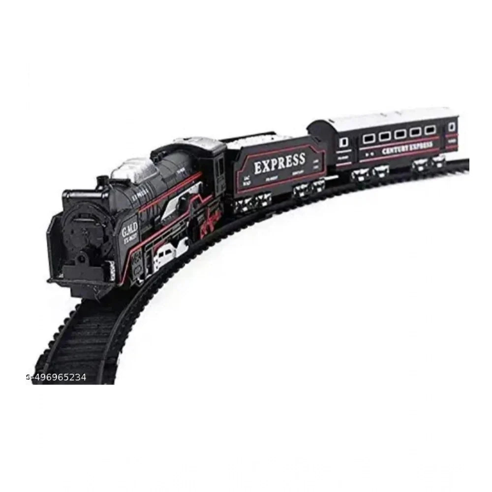 Plastic Amazing Musical Classic Toy Train 13Pcs Toy Set (Multicolor)