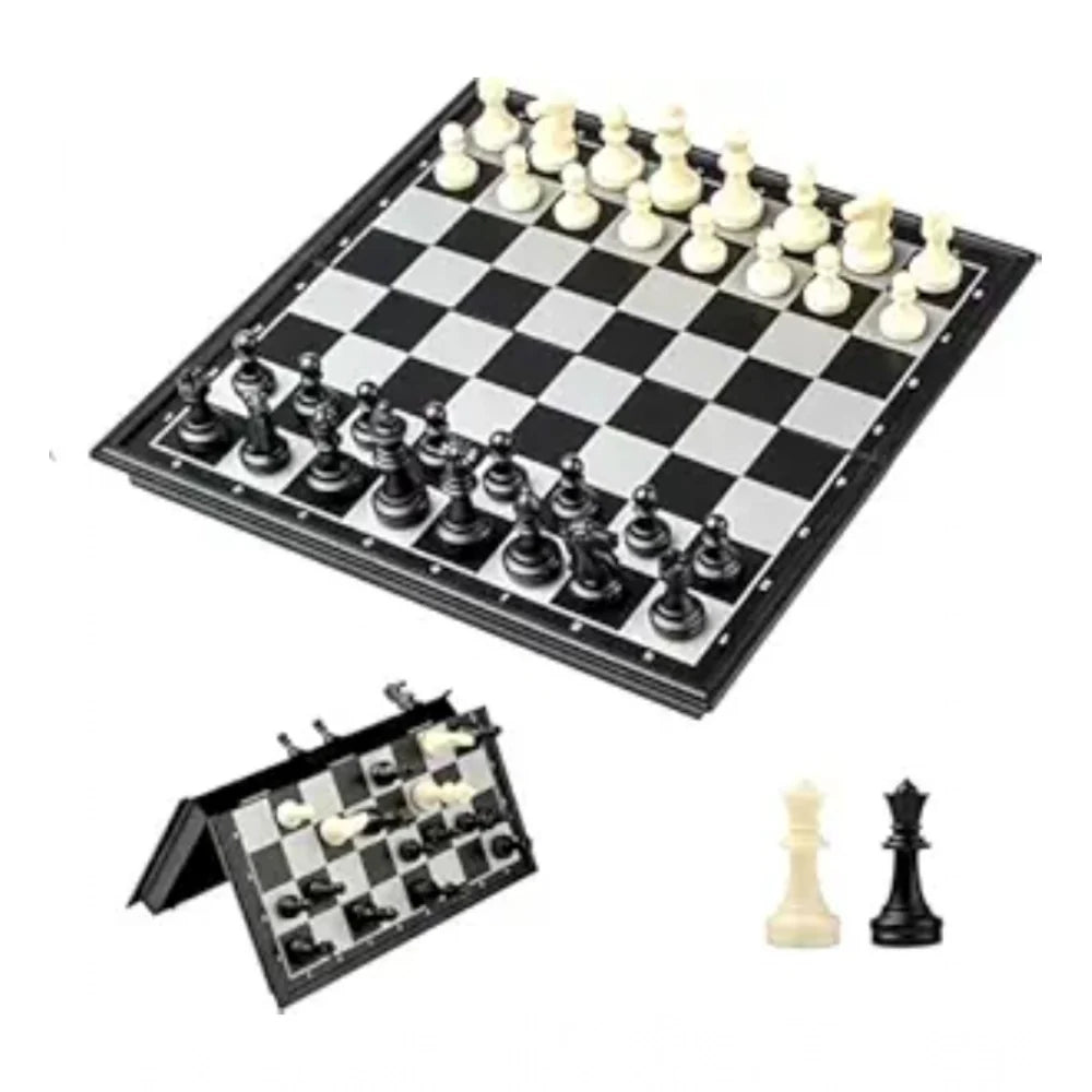 Plastic Chess Board Game For Kids And Adults (Multicolor )