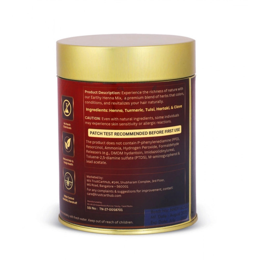 Women's Vixa Naturals Dark Brown Mix Hair Color | Henna Powder for Hair | Natural Black Herbal Hair Dye | Organic Mehndi with Indigo, Tulsi, Baheda & Thankuni | 25g x 8