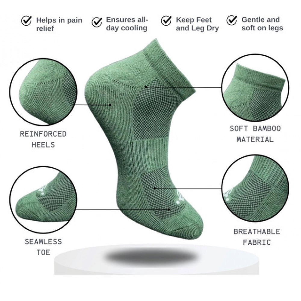 3_Pair Set Unisex Casual Cotton Printed Low Cut Socks (Multicolor)