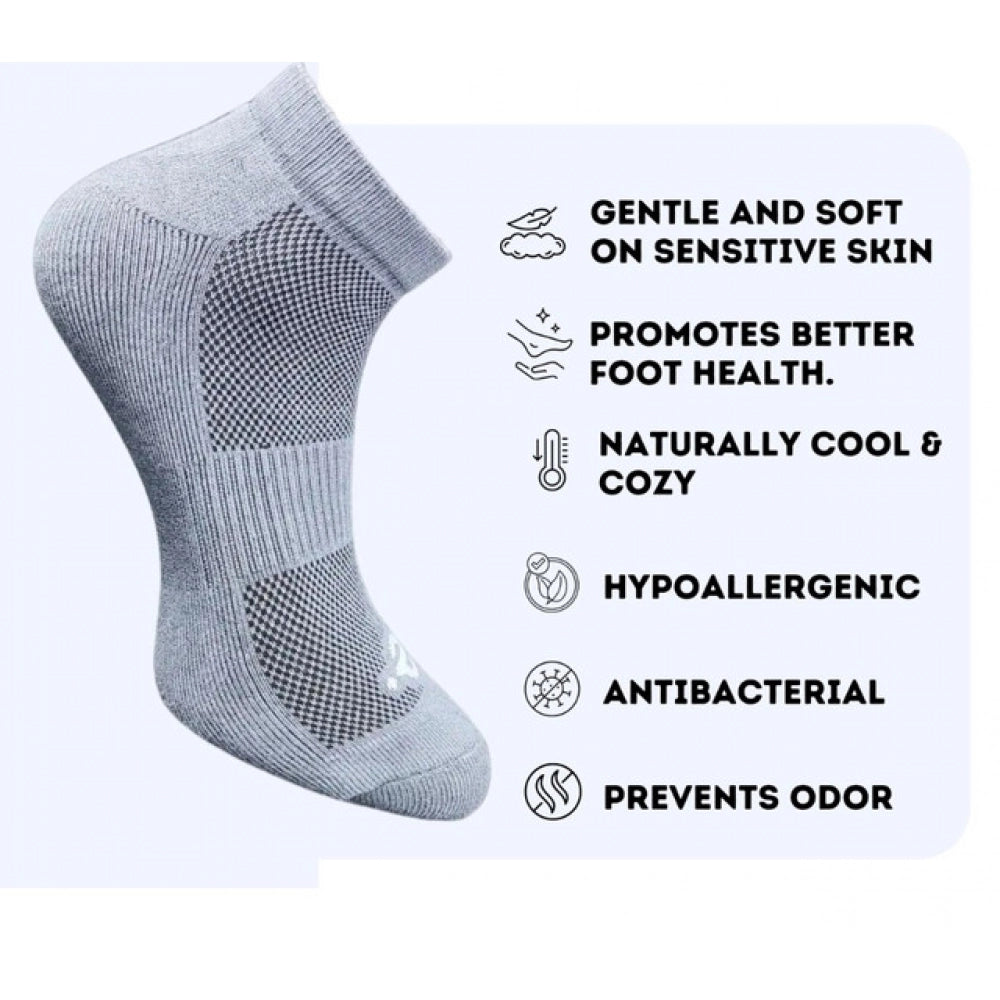 3_Pair Set Unisex Casual Cotton Printed Low Cut Socks (Multicolor)