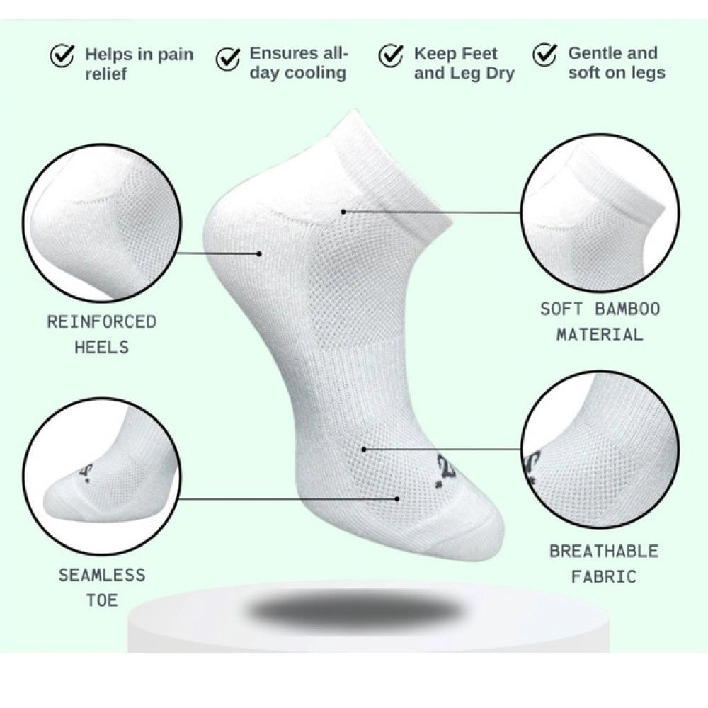 3_Pair Set Unisex Casual Cotton Printed Low Cut Socks (Multicolor)