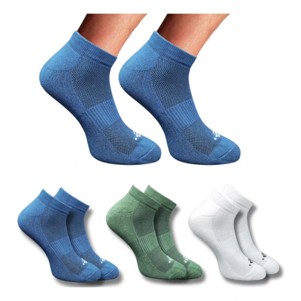 3_Pair Set Unisex Casual Cotton Printed Low Cut Socks (Multicolor)