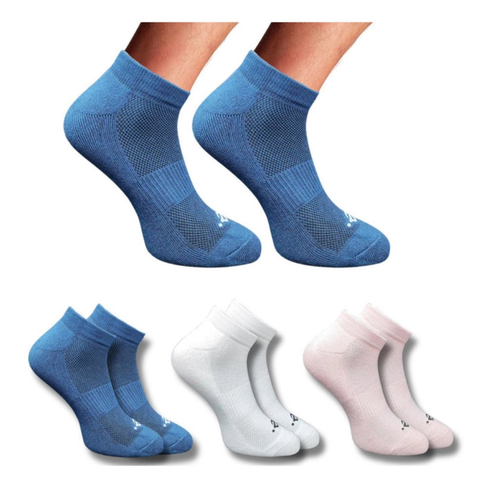 3_Pair Set Unisex Casual Cotton Printed Low Cut Socks (Multicolor)