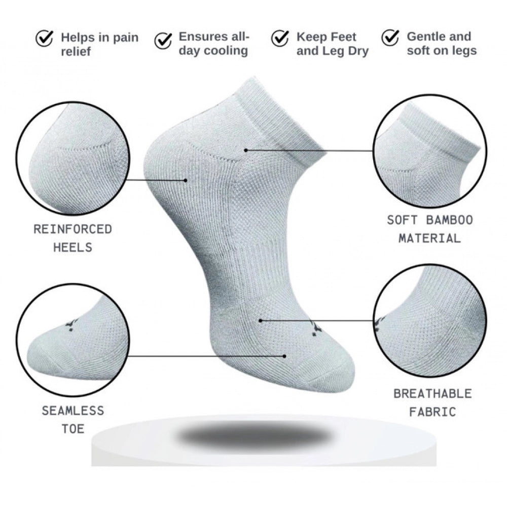 3_Pair Set Unisex Casual Cotton Printed Low Cut Socks (Multicolor)