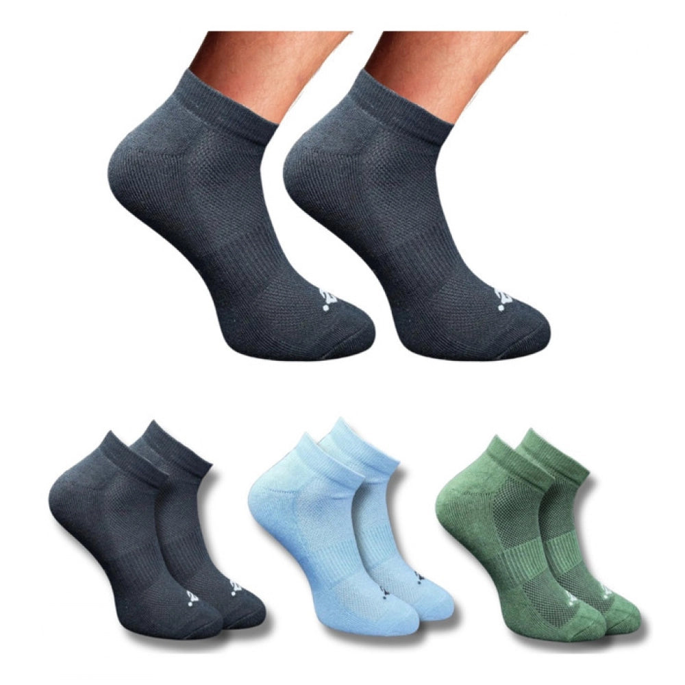 3_Pair Set Unisex Casual Cotton Printed Low Cut Socks (Multicolor)