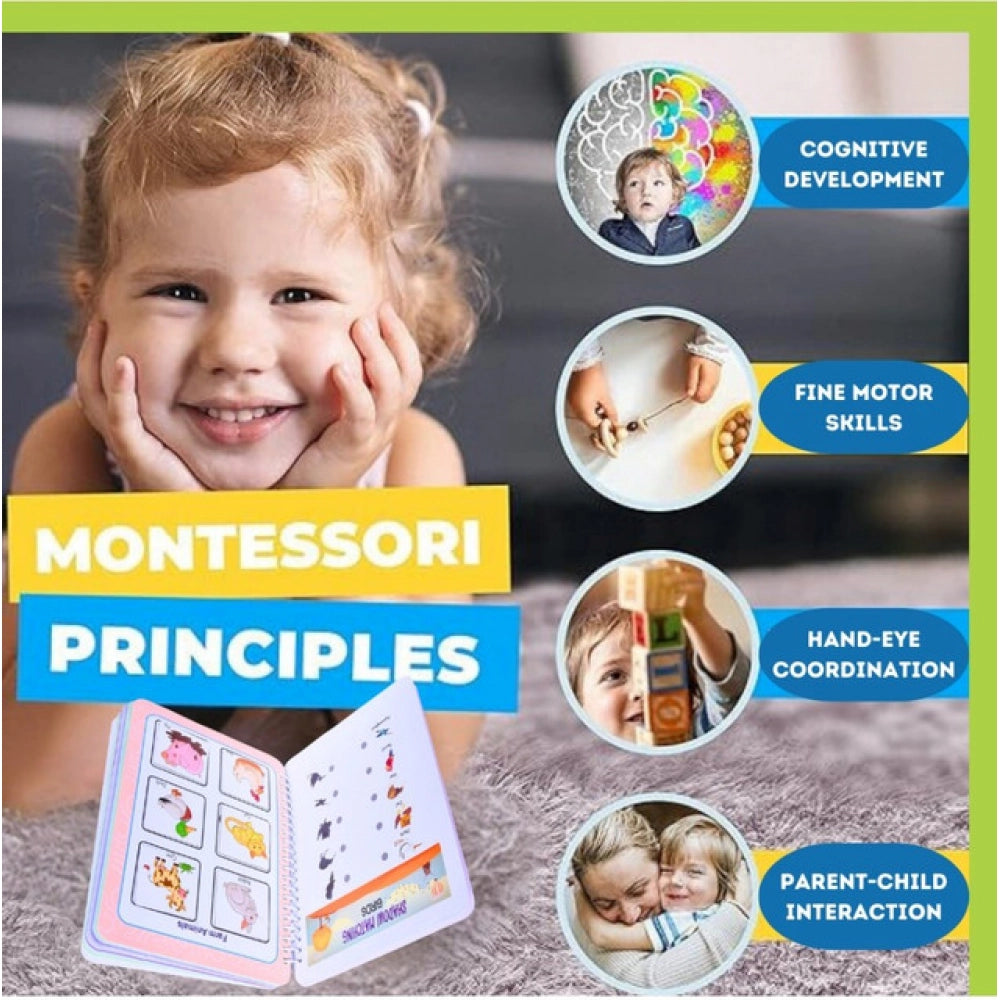 Montessori Busy Book Benefits– Complete Early Learning Activity Book (2–4 Years, Multicolor)