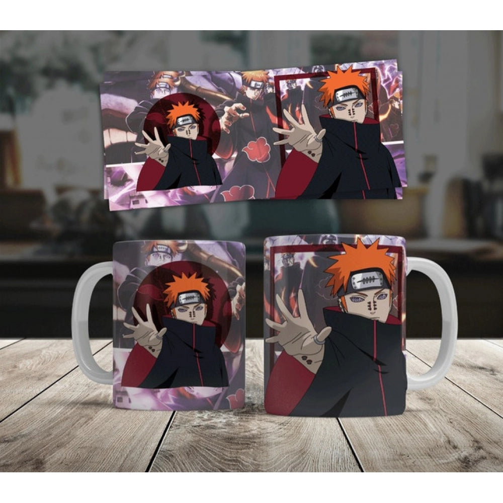 Anime Pain (Akatsuki) Ceramic Printed Coffee Mug (White)