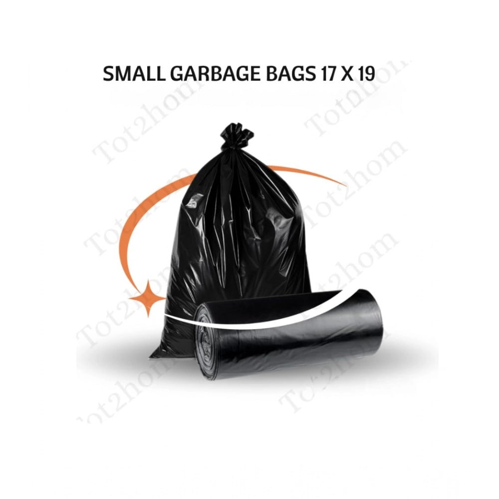 Pack of 4 Recyclable Plastic-Biodegradable 17 x 19 Inches Garbage Bag (Black)