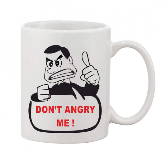 Generic Printed Ceramic Coffee Mug - 1 Pieces, White, 11oz