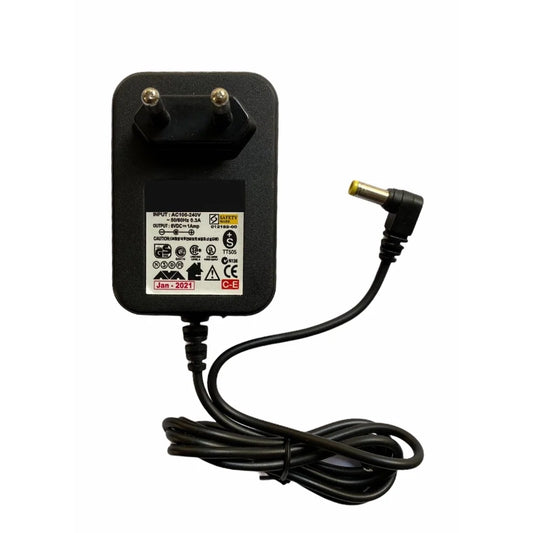 6V 1A Power Adapter, Power Supply AC Input 100 240 V and Output 6V 1A for Set Top Box_DTH Box, CCTV System, Router, Other Electronics And IT Gadgets with DC Pin (Black)