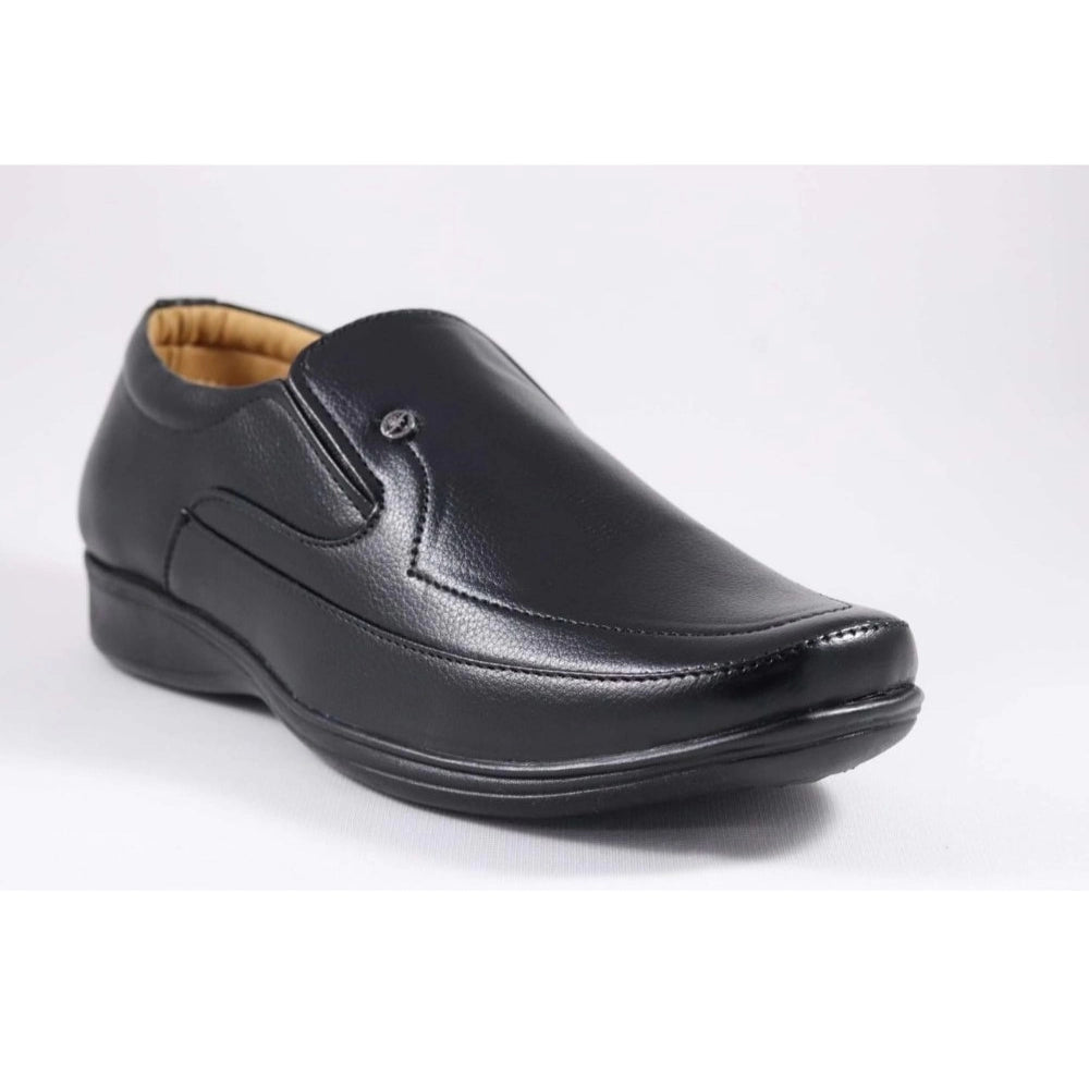 Generic Men's Faux Leather Formal Shoes (Black)