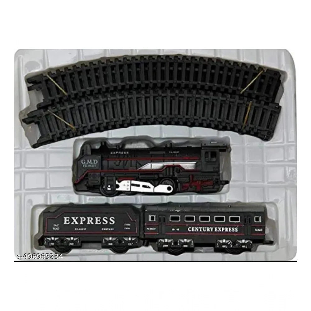 Plastic Amazing Musical Classic Toy Train 13Pcs Toy Set (Multicolor)
