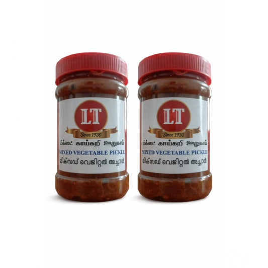 Generic Pack of_2 500GM LT Mixed Veg Pickle Traditional Digestive Side Dish (Red)