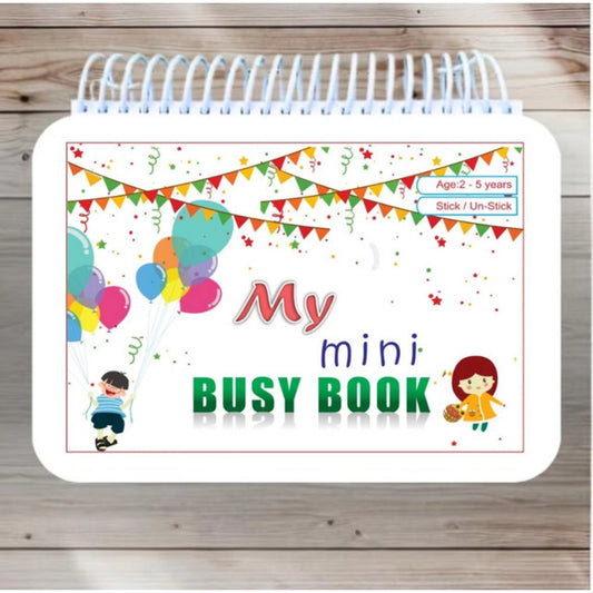 Generic Mini Busy Book – Early Learning Activity Book for Kids (2–4 Years, Multicolor)