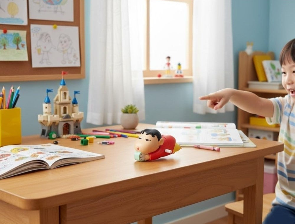Plastic Crawling Shinchan Toy (Multicolor)