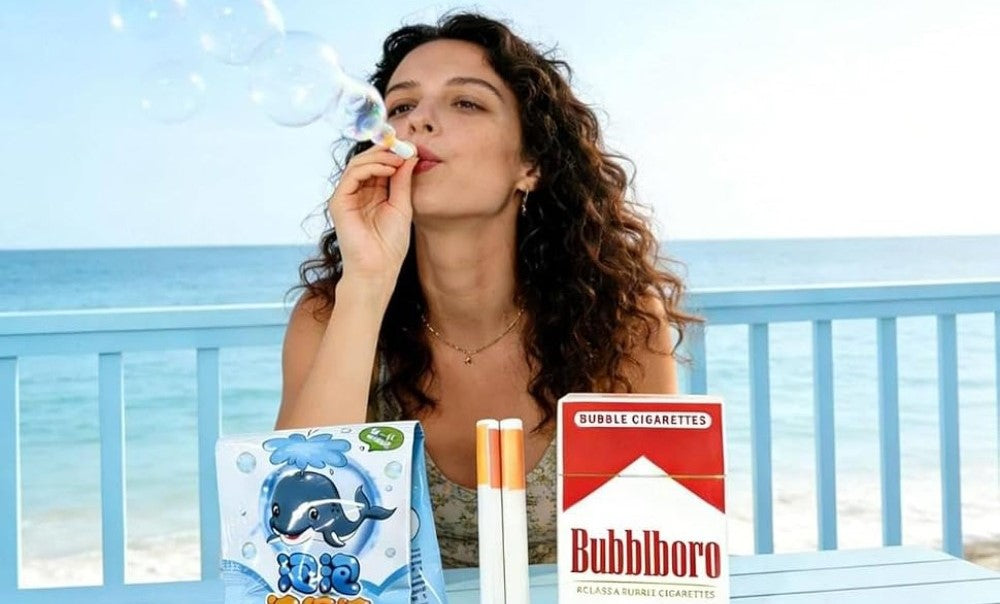 Plastic Bubble Cigarette Toy KitA (Red-White)