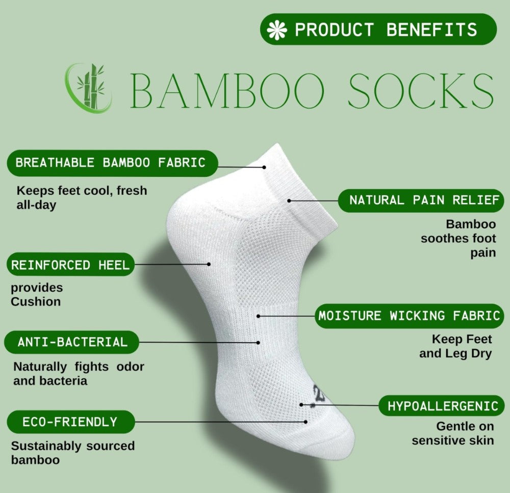 Pack of 3 Unisex Bamboo Blend Solid Low Cut Socks (Off White, Dark Grey)