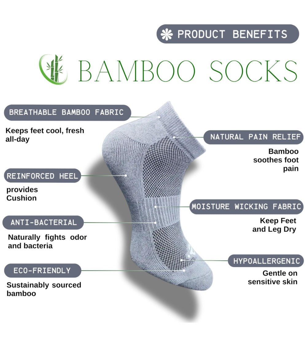 Pack of 3 Unisex Bamboo Blend Solid Low Cut Socks (Dark Grey, Light Peach)